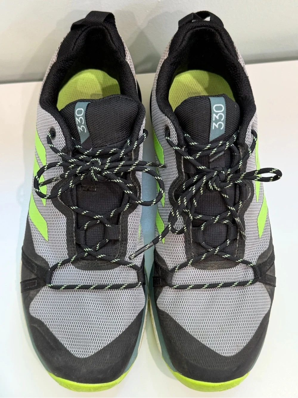 Adidas Terrex Two Ultra Boost Gray Mens 10 Trail Running Shoes Hiking Outdoor